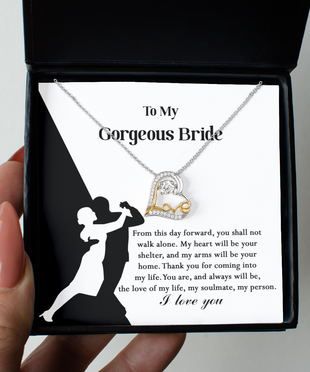 Bride | Be Your Home | Love Dancing Necklace