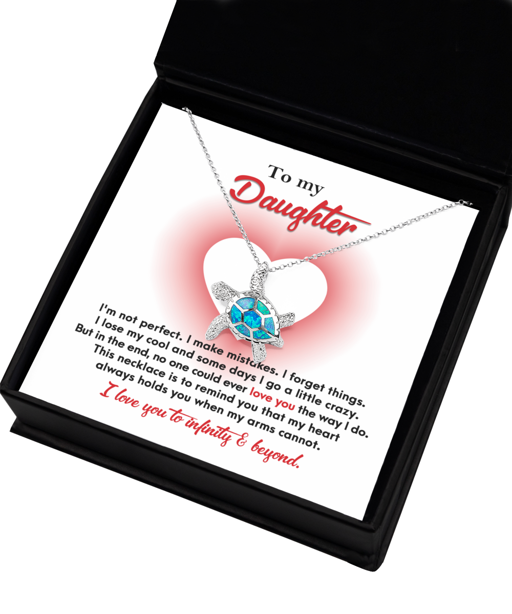 Daughter | Infinity And Beyond | Opal Turtle Pendant Necklace