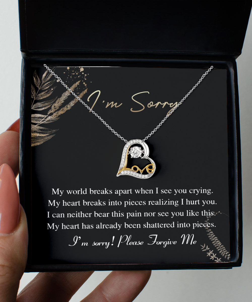 I'm Sorry | When I See You Crying | Love Dancing Necklace