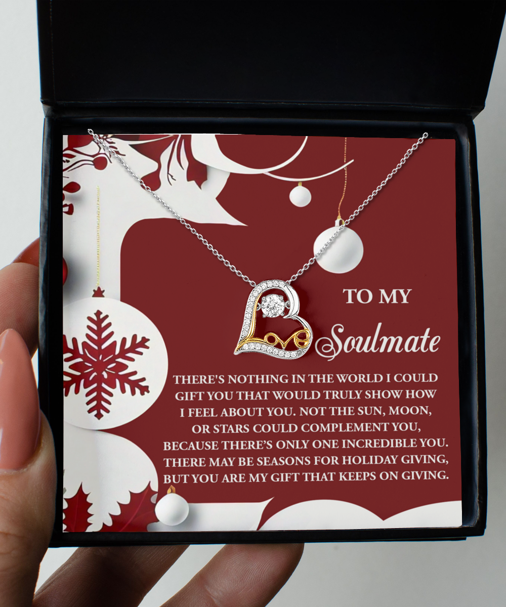 To My Soulmate | Holiday Giving | Love Dancing Necklace | Delivery Before Christmas CANNOT Be Guaranteed - 🎄ORDER NOW FOR BEST POSSIBILITY 🎄