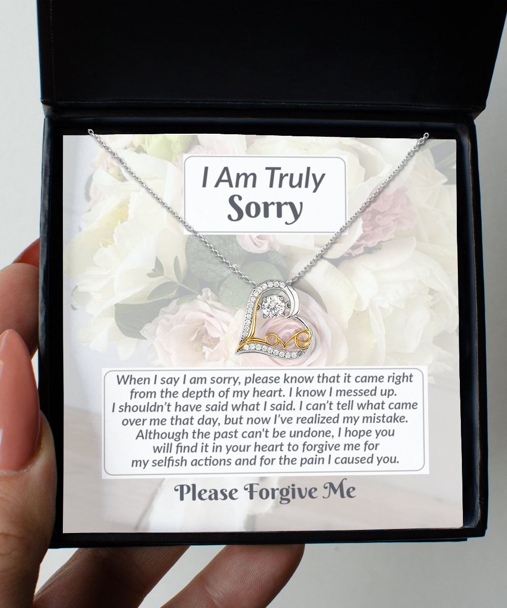 I Am Truly Sorry | What I Said | Love Dancing Necklace