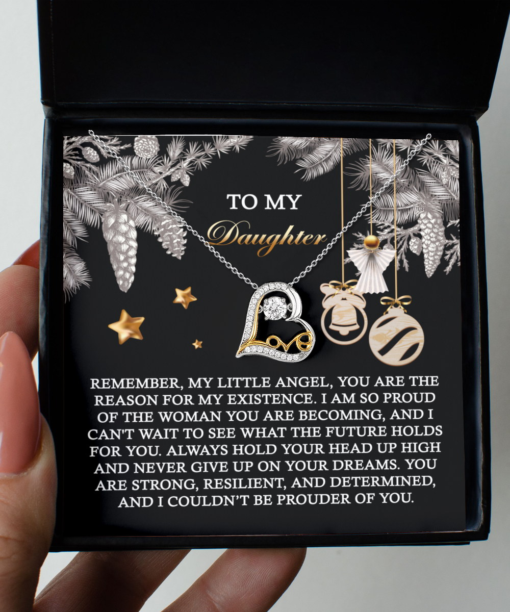 To My Daughter | Prouder Of You | Love Dancing Necklace