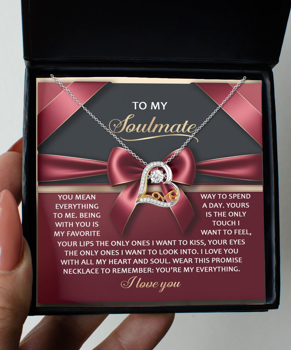 To My Soulmate | Heart And Soul | Love Dancing Necklace