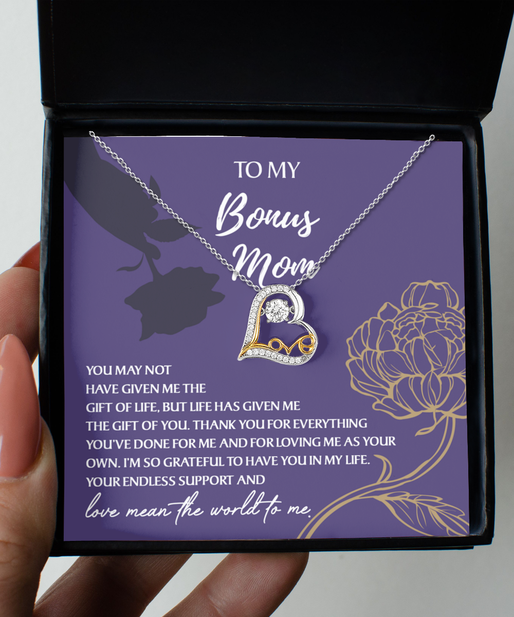 Bonus Mom | Endless Support | Love Dancing Necklace