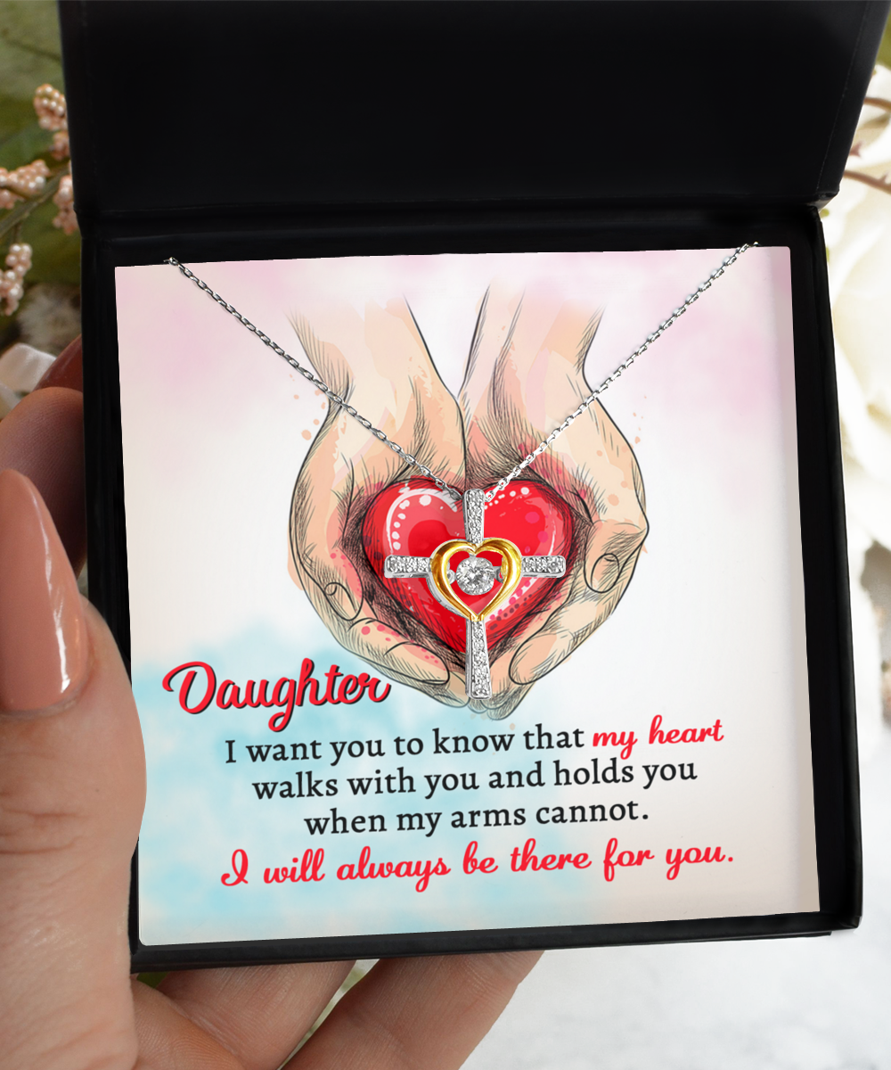 Daughter | Always Be There | Cross Dancing Necklace