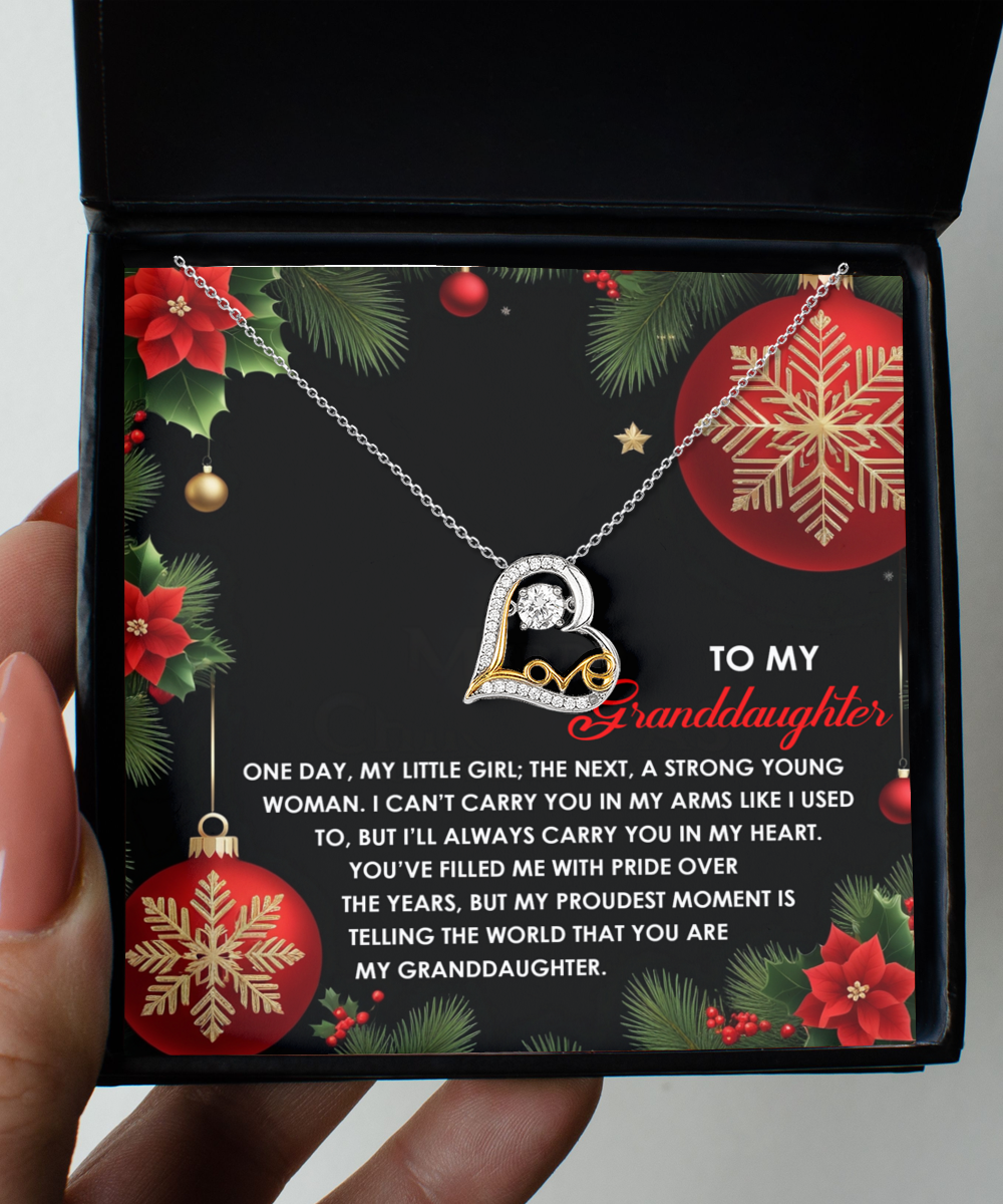 To My Granddaughter | Proudest Moment | Love Dancing Necklace