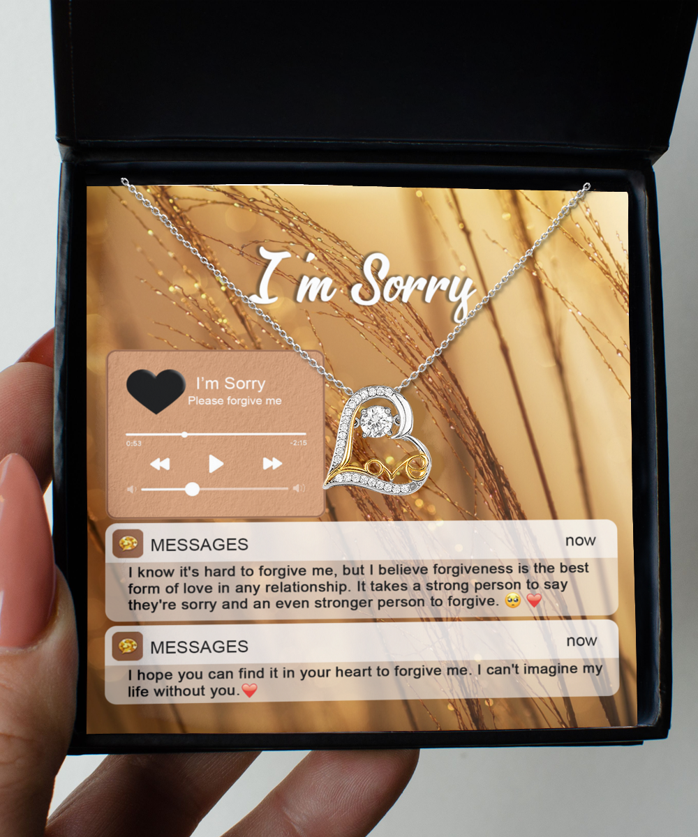 I'm Sorry | Person To Forgive | Love Dancing Necklace