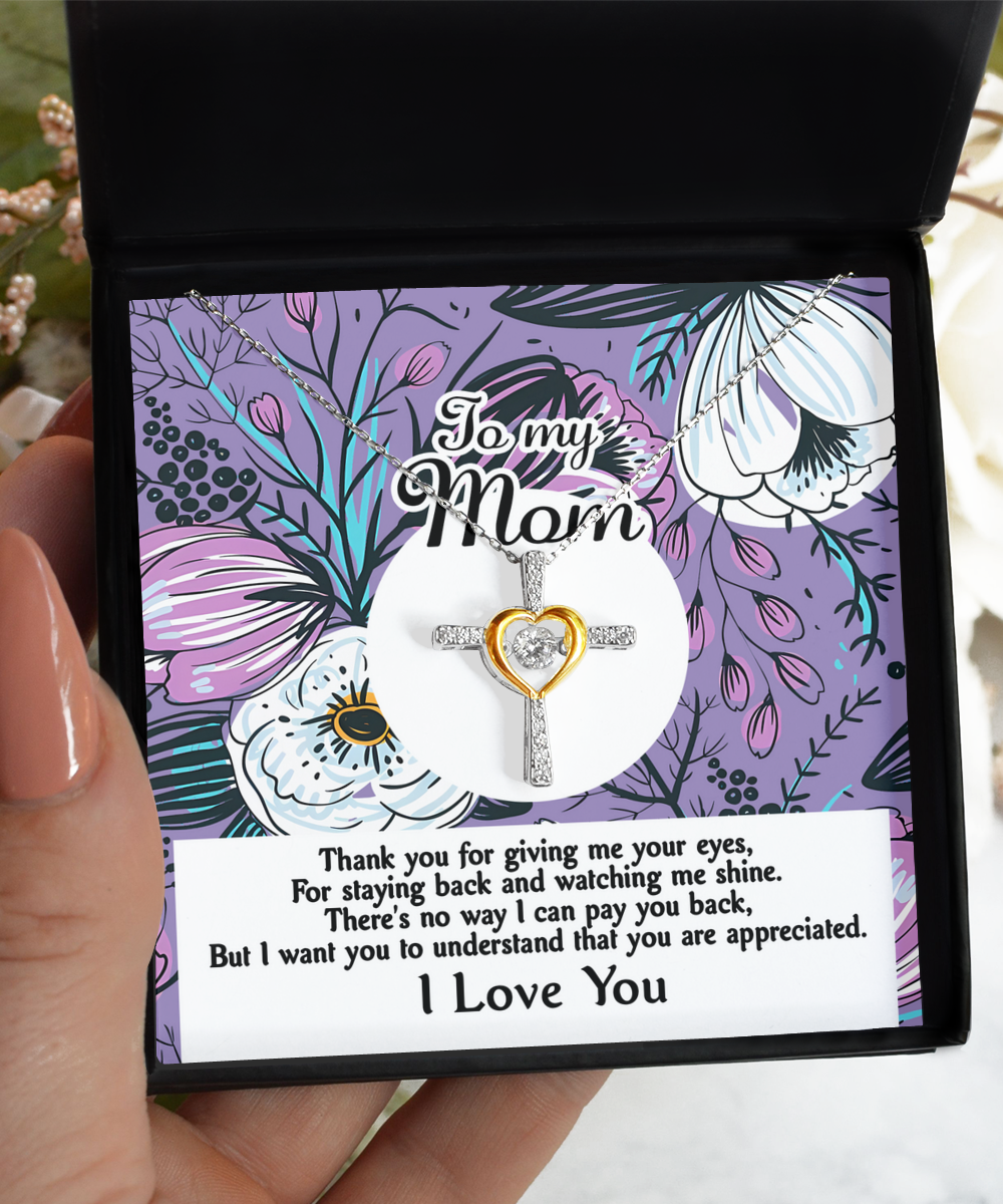 Mom | You Are Appreciated | Cross Dancing Necklace