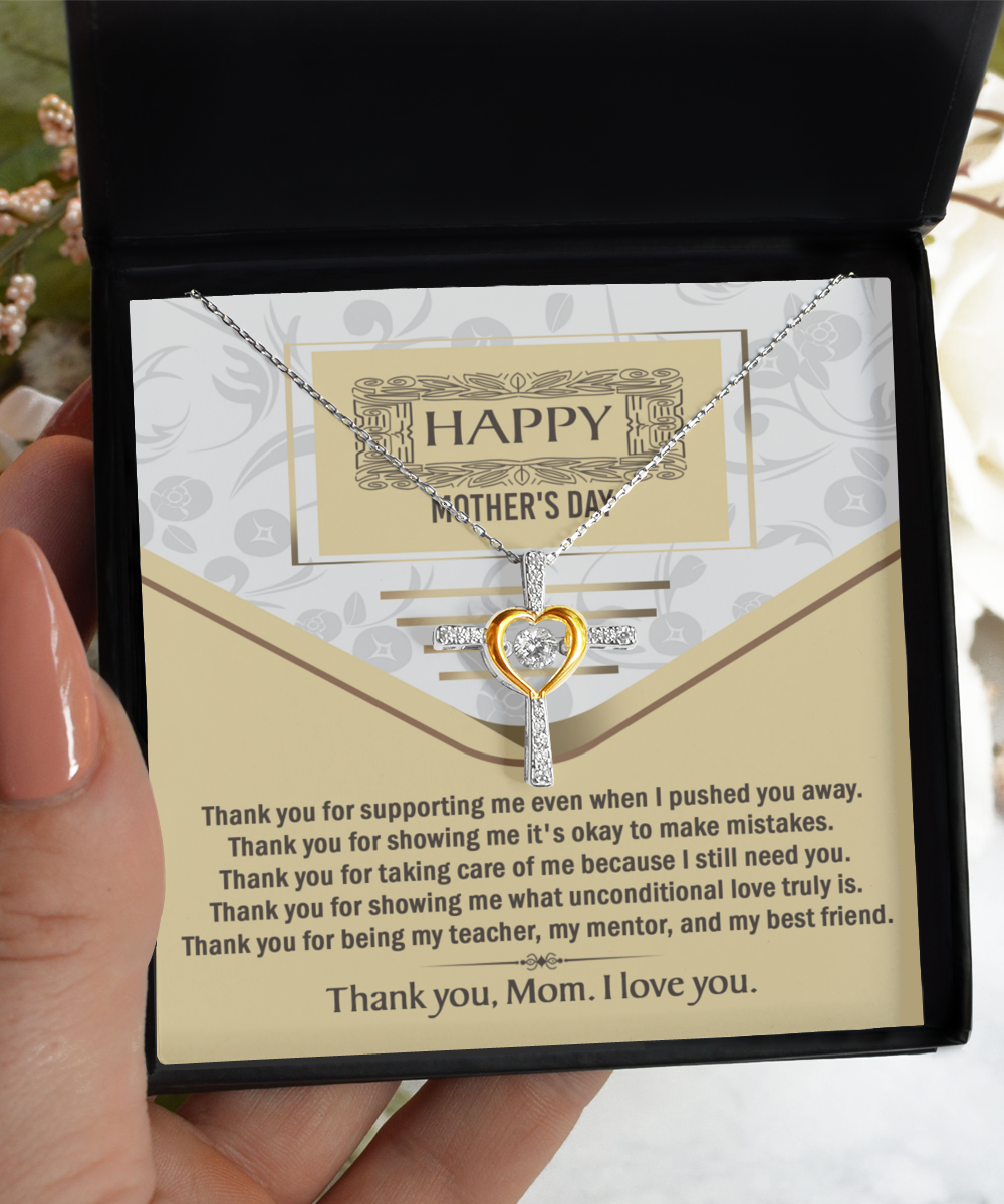 Mother's Day | Thank You | Cross Dancing Necklace