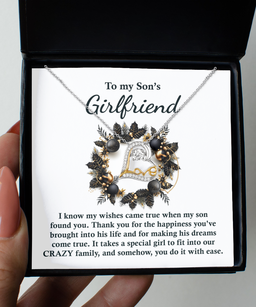 To My Son's Girlfriend | Found You | Love Dancing Necklace