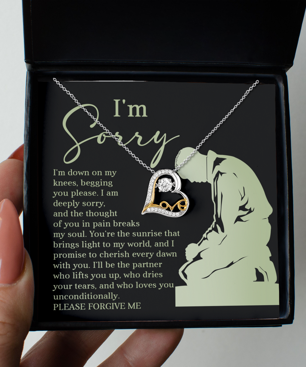 I'm Sorry | On My Knees | Love Dancing Necklace